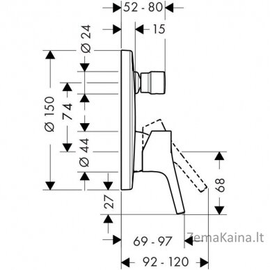 Potinkinis maišytuvas Hansgrohe Talis S 72405000 1