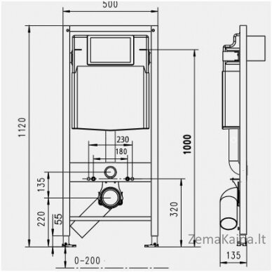 Potinkinis WC komplektas WERIT + BRILLA 174-91101300-00+100614+1703-458 5