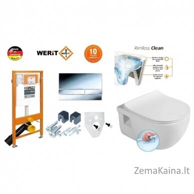 Potinkinis WC komplektas WERIT + BRILLA 174-91101300-00+100614+1703-458