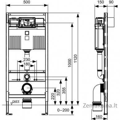 Potinkinis WC rėmas Tece 9300302 1