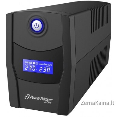 PowerWalker VI 600 STL „Line-Interactive“ 0,6 kVA 360 W 2 AC išvestis(ys / čių) 2