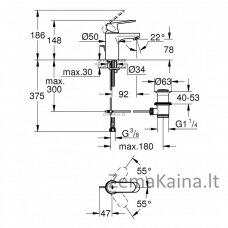 Praustuvo maišytuvas Grohe Eurosmart Cosmopolitan 32825000