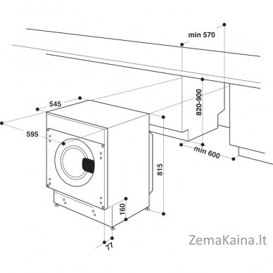 Pralka do zabudowy WHIRLPOOL BI WMWG 81485 PL 11