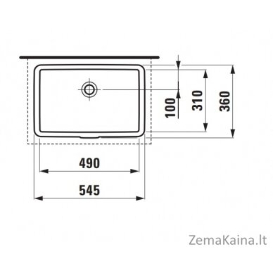 Prasutuvas Laufen Living City 535x360, H8124300001091 2