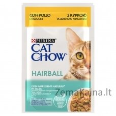 PURINA Cat Chow Hairball Control Chicken with green beans - šlapias kačių maistas - 85g