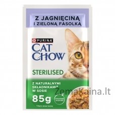 PURINA Cat Chow Sterilizuota ėriena ir pupelės - drėgnas kačių ėdalas - 4 x 85g