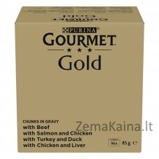 PURINA GOURMET GOLD Kawałki w sosie 96x85g