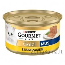 Purina Nestle Gourmet Gold - lašiša ir vištiena -85 g drėgno kačių ėdalo