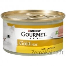 Purina Nestle Gourmet Gold - lašiša ir vištiena -85 g drėgno kačių ėdalo