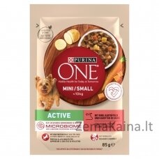 Purina ONE MINI Dog Active GiG wołowina, ziem. 85g