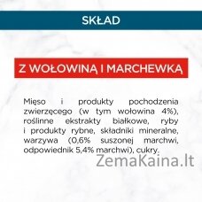 PURINA Pro Plan Gourmet Perle Mini fillets in beef and carrot sauce - šlapias kačių maistas - 85g