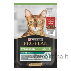 PURINA Pro Plan Sterilised Beef and Chicken Multipack - drėgnas kačių maistas - 10x85 g