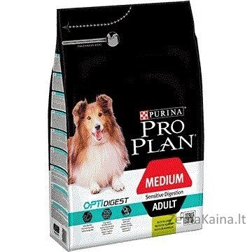 Purina Medium Adult Sensitive Digestion with OPTIDIGEST 14 kg Ėriena 1