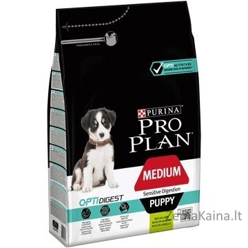 Purina PRO PLAN Medium Puppy Sensitive Optidigest  Šuniukas Ėriena 3 kg 2