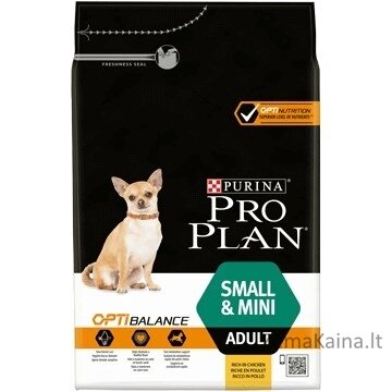 Purina SMALL & MINI ADULT 3 kg Adult (animal) Viščiukas