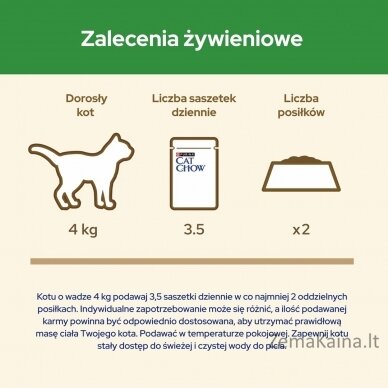 PURINA Cat Chow Sterilizuota vištiena su baklažanais - drėgnas kačių maistas - 4 x 85g 3