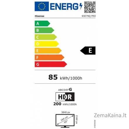 QLED televizorius Hisense 65E7NQ PRO 9