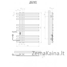 Rankšluosčių džiovintuvas Kosser Brash 800x600/9 EL laikmatis baltas