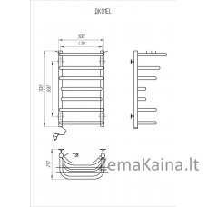 Rankšluosčių džiovintuvas Kosser Kanna 700x500/7 EL reg.