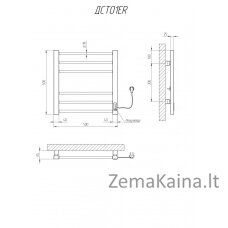 Rankšluosčių džiovintuvas Kosser Step 500x500/6 ER laikmatis baltas