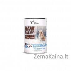 RAW PALEO Adult Monoprotein Cod - šlapias šunų maistas - 400 g