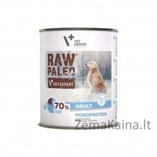 RAW PALEO Adult Monoprotein Cod - šlapias šunų maistas - 800 g