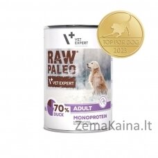 RAW PALEO Adult Monoprotein Duck - šlapias šunų maistas - 400 g