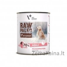 RAW PALEO Adult Monoprotein Pork - šlapias šunų maistas - 800 g