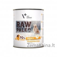 RAW PALEO Adult Monoprotein Turkey - šlapias šunų maistas - 800 g