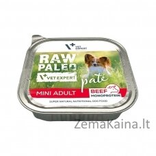 RAW PALEO Pate Mini Adult Beef - šlapias šunų maistas - 150 g