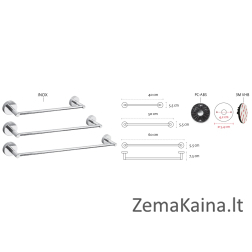 Rankšluosčio laikiklis Kapitan UNO 12 40, chromas