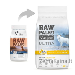 RAW PALEO Ultra Medium&Large Adult Turkey - sausas šunų maistas - 10 kg