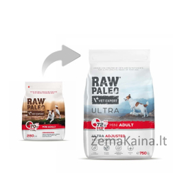 RAW PALEO Ultra Mini Adult Beef - sausas šunų maistas - 750 g