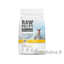 RAW PALEO Ultra Mini Puppy Turkey - sausas maistas šuniukams - 8 kg