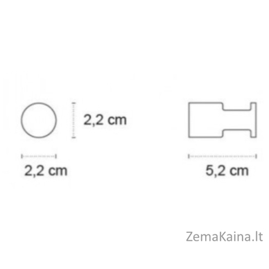 Rankšluosčio kabliukas Kapitan UNO 12 11 55, juodas matinis 1