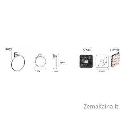 Rankšluosčio žiedas Kapitan QUATTRO 42 20 99, satinas 1