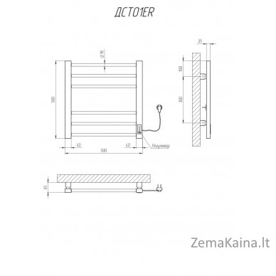 Rankšluosčių džiovintuvas Kosser Step 500x500/6 ER laikmatis baltas 1