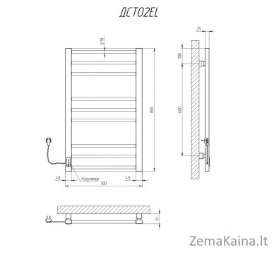 Rankšluosčių džiovintuvas Kosser Step 800x500/9 EL laikmatis baltas 1