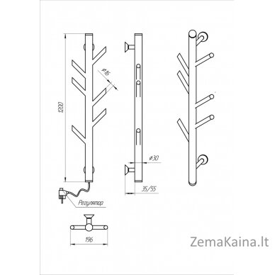 Rankšluosčių džiovintuvas Kosser Stijka 1200x30 ELR reg. 1