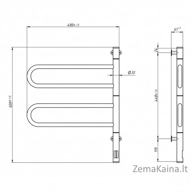 Rankšluosčių džiovintuvas Navin Fouette 480*600 Sensor 12-112033-4860 3