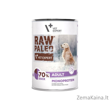 RAW PALEO Adult Monoprotein Duck - šlapias šunų maistas - 400 g 1