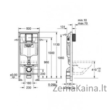 Remas Grohe Rapid SL WC 1,13m 38536001