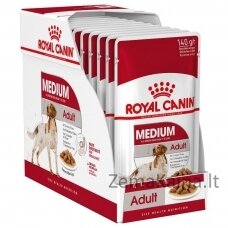 ROYAL CANIN SHN Medium Adult in sauce - drėgnas ėdalas suaugusiems šunims - 10x140g