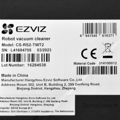 Robot Vacuum Cleaner EZVIZ CS-RS2-TWT2 13