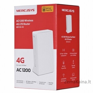 Router Mercusys MB130-4G LTE AC1200 1