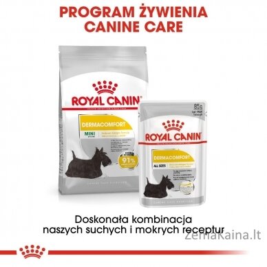 ROYAL CANIN Dermacomfort Care Šlapias maistas šunims Paštetas 12x85 g 7