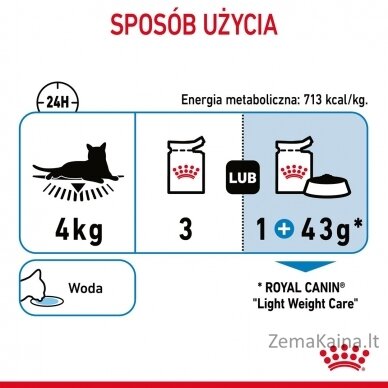 ROYAL CANIN FCN Light Weight Care in jelly - drėgnas ėdalas suaugusioms katėms - 12x85g 8