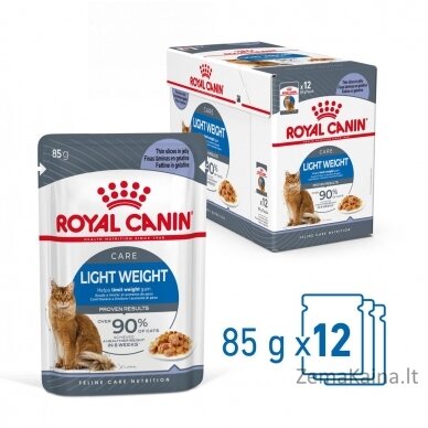 ROYAL CANIN FCN Light Weight Care in jelly - drėgnas ėdalas suaugusioms katėms - 12x85g 12