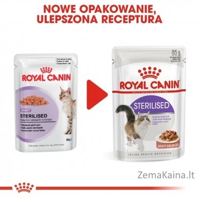 ROYAL CANIN FHN Sterilised padaže - drėgnas ėdalas suaugusioms katėms - 12x85g 8