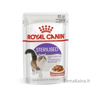 ROYAL CANIN FHN Sterilised padaže - drėgnas ėdalas suaugusioms katėms - 12x85g 1